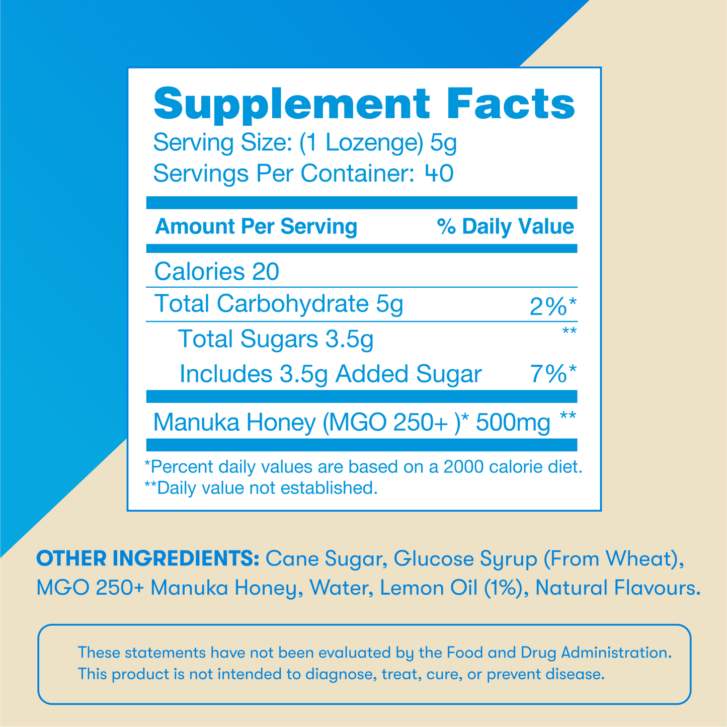 Manuka Soothing Drops with Lemon | MGO 250+